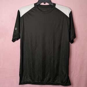 Holloway Black and White Short Sleeve Crew Neck Active Workout Tee size Medium